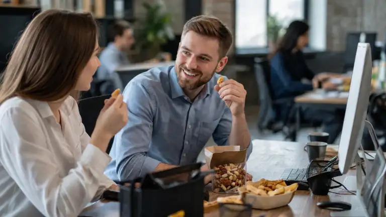 Снеки для офиса: как выбрать полезный перекус на работе